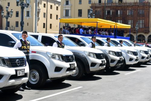 Estos vehículos serán distribuidos en los 26 Depincris de la Región Policial Lima, informa Mininter. Foto: Difusión