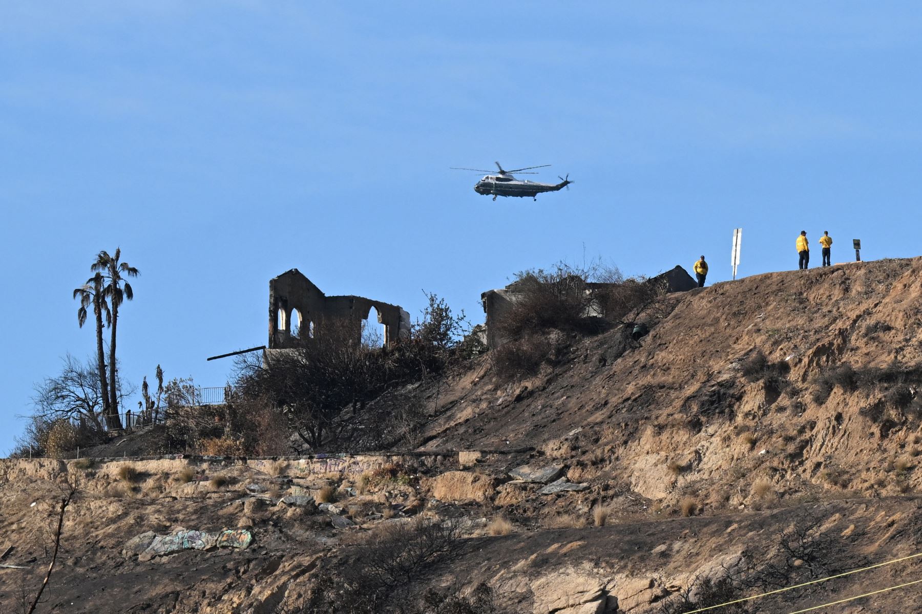 Incendio en el barrio Pacific Palisades de Los Ángeles, California. Foto: ANDINA/AFP/Archivo