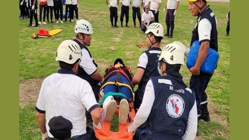 Durante evento, los profesionales del Minsa brindaran sesiones educativas de respiración cardio pulmonar (RCP), implementación y uso de la mochila de abordaje, evacuación y transporte de víctimas, entre otros. Foto: Difusión