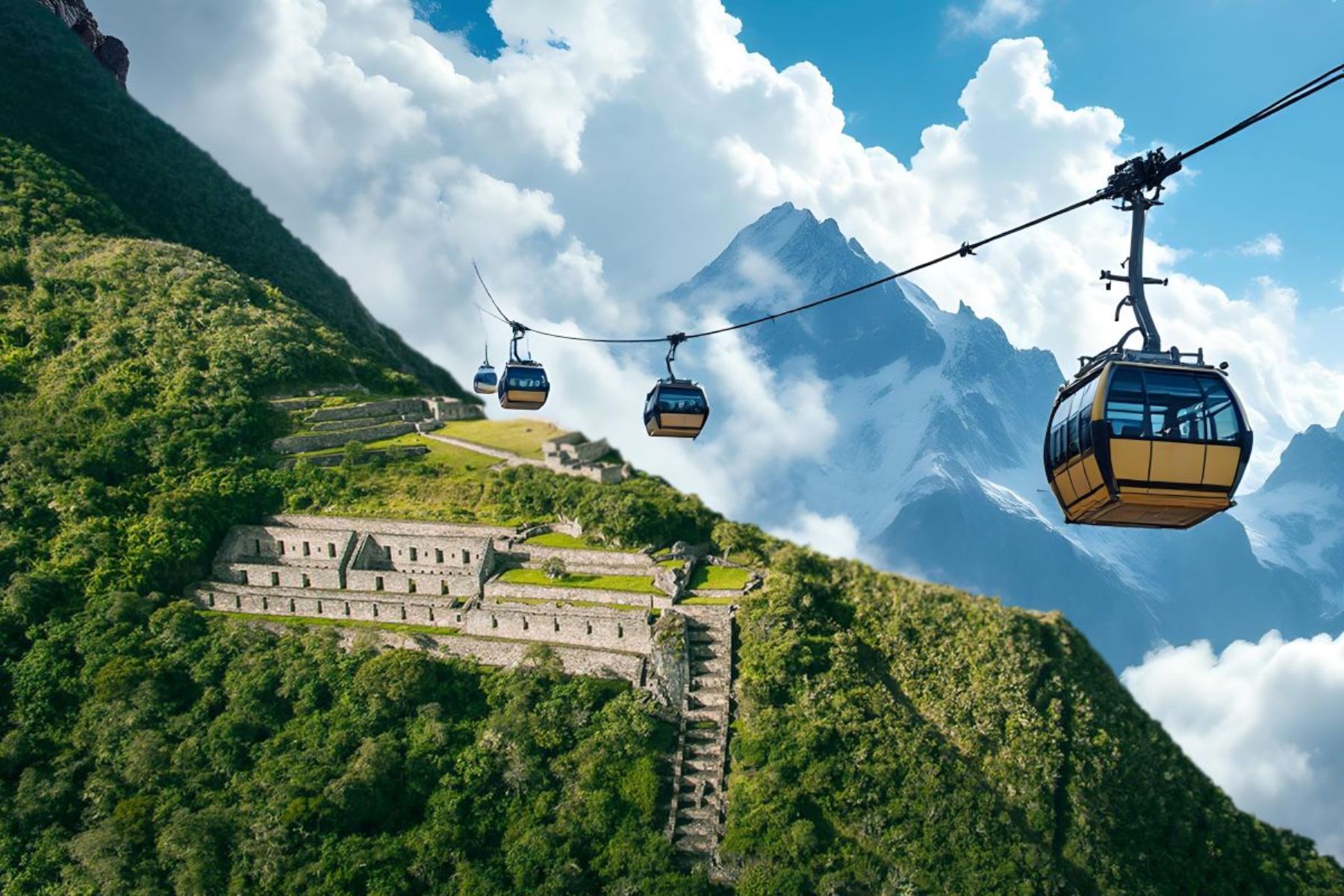 Teleférico de Choquequirao. Foto: ANDINA/Difusión