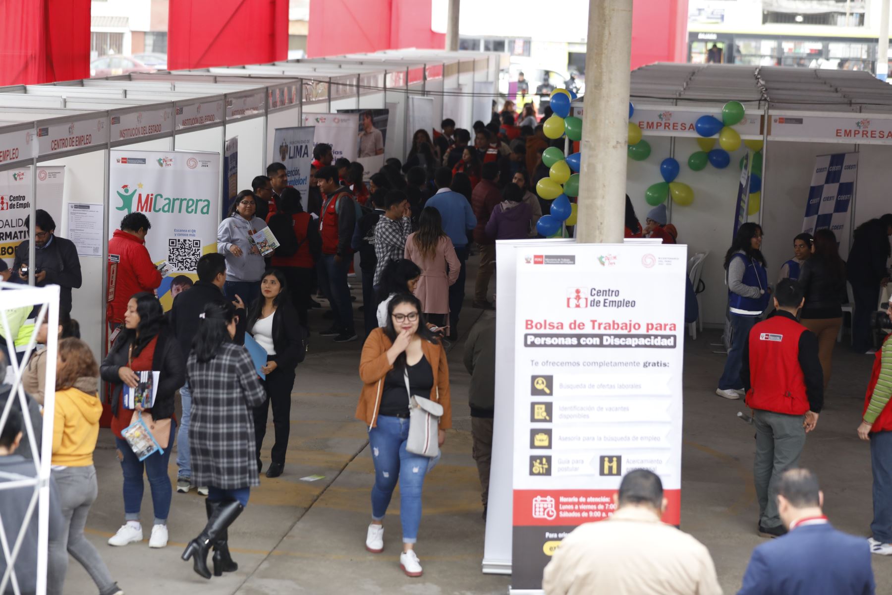 Ministerio de Trabajo organiza Feria del Empleo. Cortesía MTPE