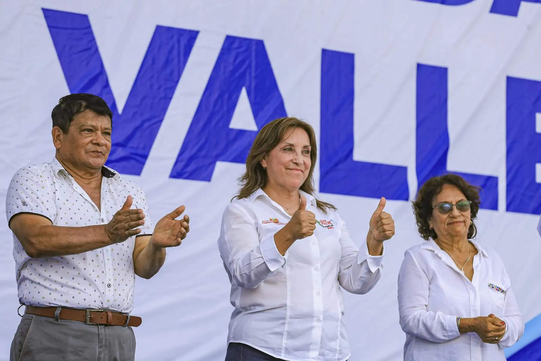 La presidenta de la República, Dina Boluarte Zegarra, participa en la ceremonia de inicio de obra de la nueva avenida Tomás Valle, en la provincia constitucional del Callao. Foto: ANDINA/ Prensa Presidencia
