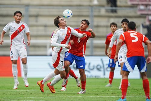 Perú no pudo con Chile en el partido del Grupo A del Sudamericano Sub-20. Foto: ANDINA/Difusión