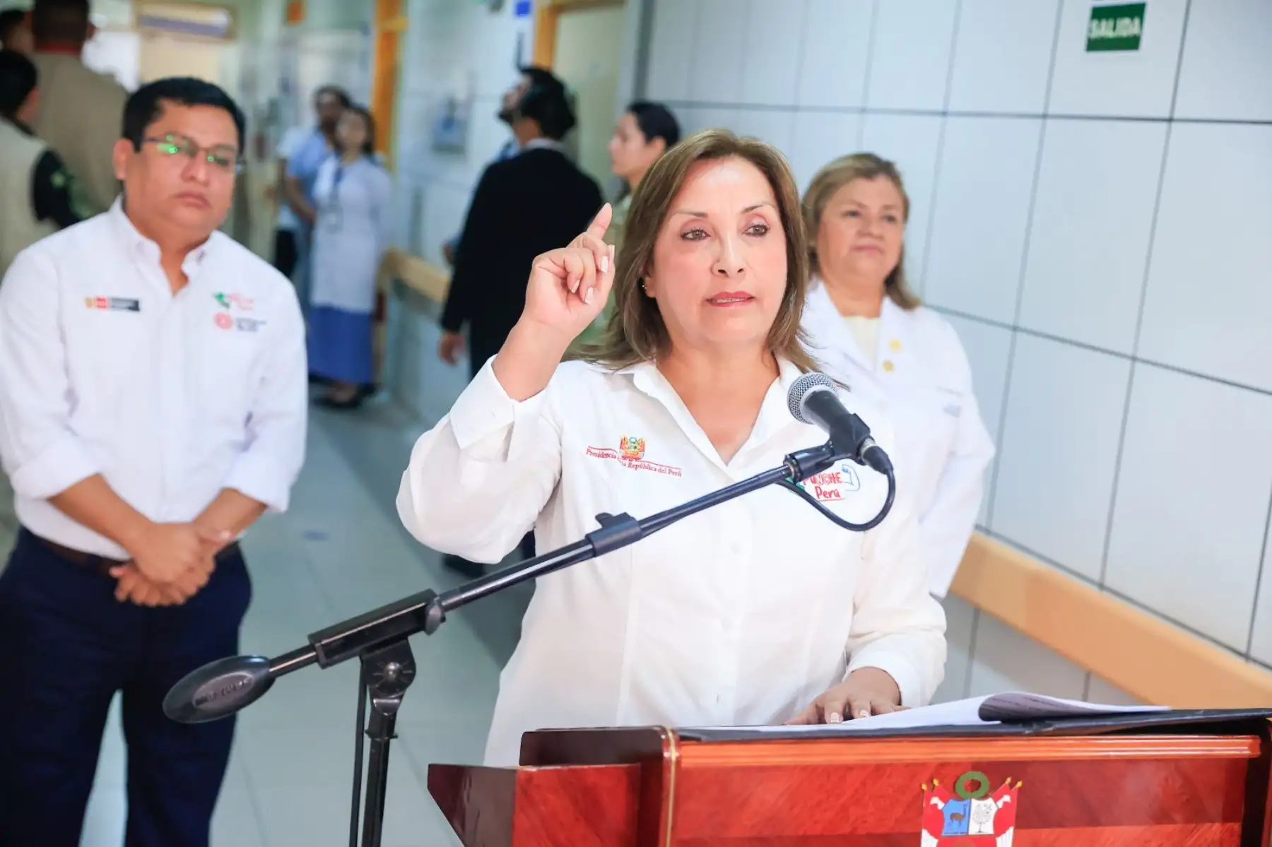 La presidenta Dina Boluarte participa en la ceremonia de inauguración del resonador magnético del Instituto Nacional de Salud del Niño de San Borja.
Foto: ANDINA/Prensa Presidencia