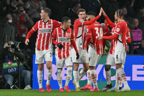 Partido de fútbol de la fase de liga de la UEFA Champions League, entre el PSV Eindhoven (NED) y el Liverpool