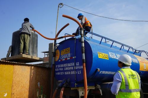 Distribución de agua potable. Cortesía MVCS