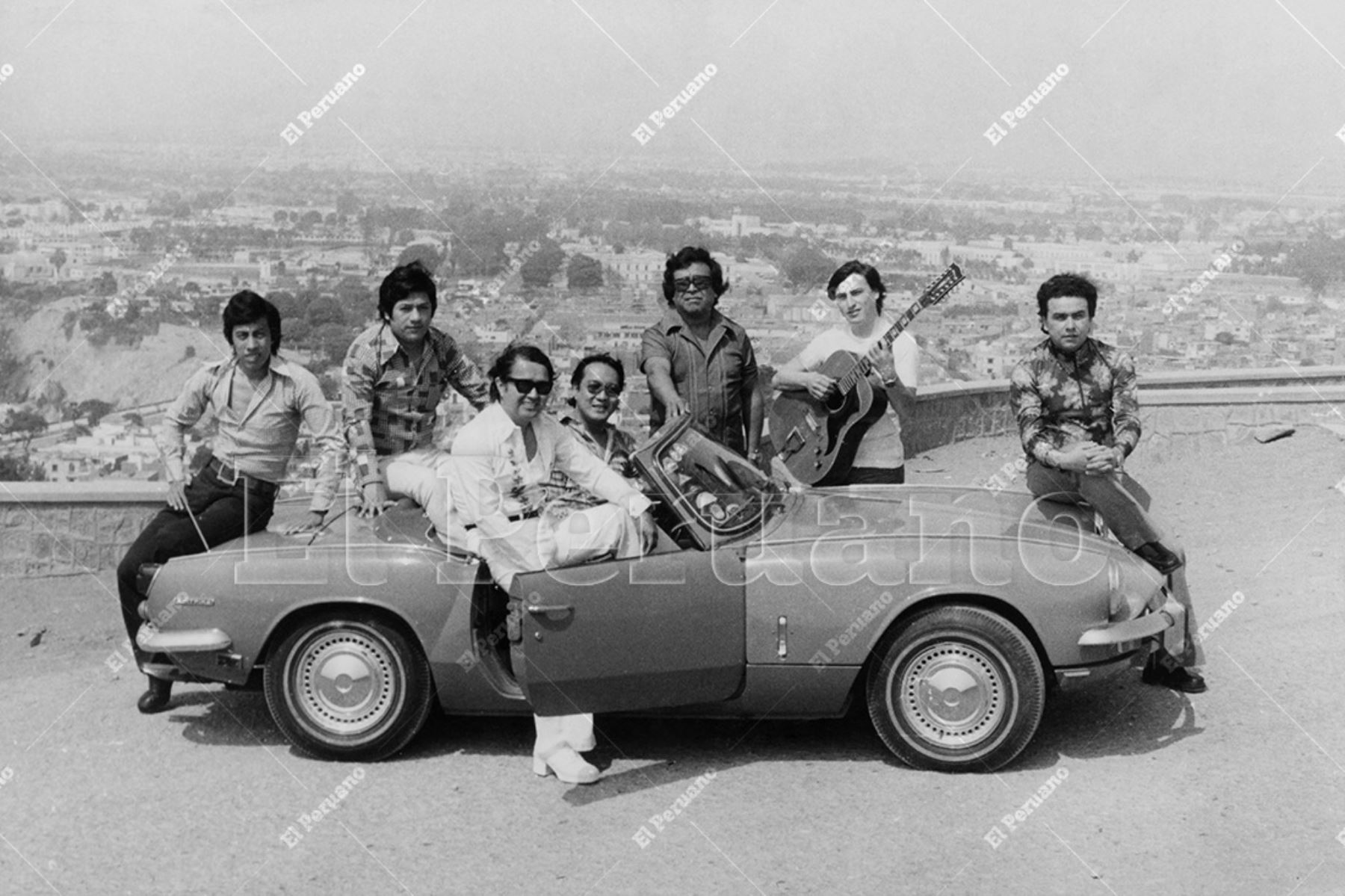 Lima - 1978 / Enrique Delgado y Los Destellos conjunto musical formado en el distrito del Rímac. Foto: Archivo Histórico de El Peruano