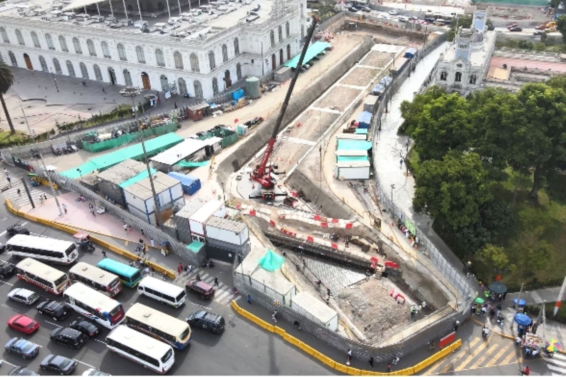 Línea 2 del Metro: en julio se reabrirían calles del tramo 1B. Foto: ANDINA/Difusión.