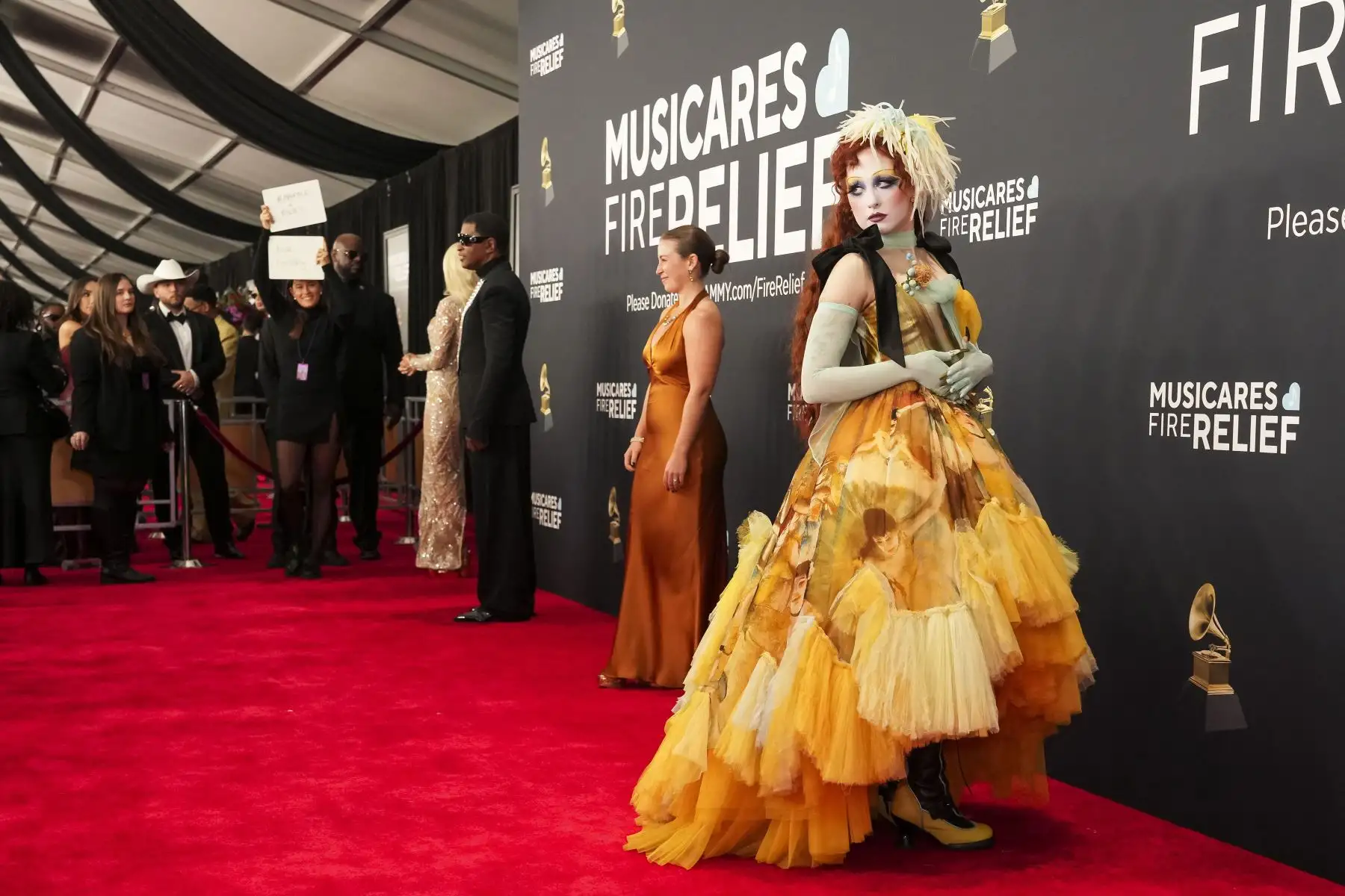 El cantautor estadounidense Chappell Roan en la alfombra roja de la 67ª ceremonia anual de los Premios Grammy en el Crypto.com Arena de Los Ángeles, California, Estados Unidos.
Foto: EFE