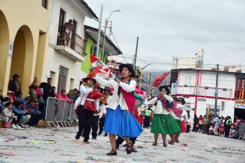 Puquio adelanta la celebración de los carnavales y desde hoy lunes 3 al miércoles 5 de febrero más de 1,000 bailarines participarán de las actividades por los 150 años de la declaratoria que reconoce a Puquio como capital de la provincia de Lucanas, región Ayacucho. Foto: Genry Bautista