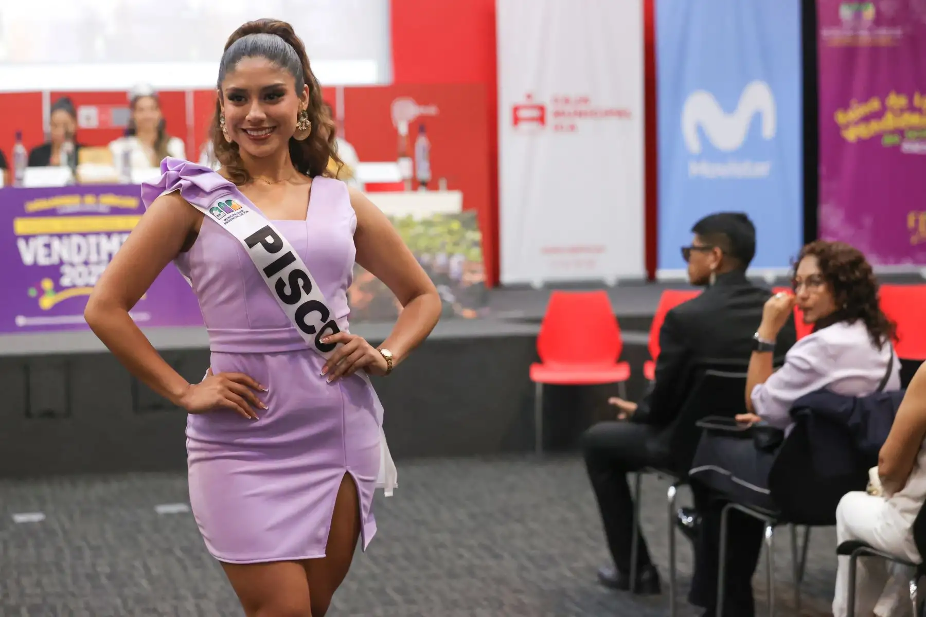 El tradicional concurso de Miss Vendimia cuenta con 15 participantes de las que una de ellas se coronará como la reina de la vendimia. Foto: ANDINA/Melina Mejía