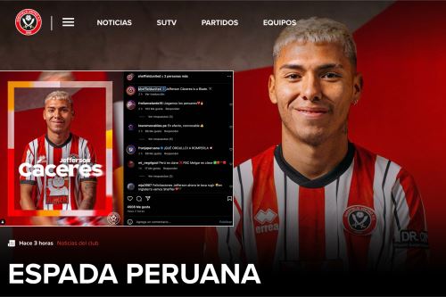 "La Espada Peruana": Jefferson Cáceres da el salto al fútbol inglés y ficha por el Sheffield United