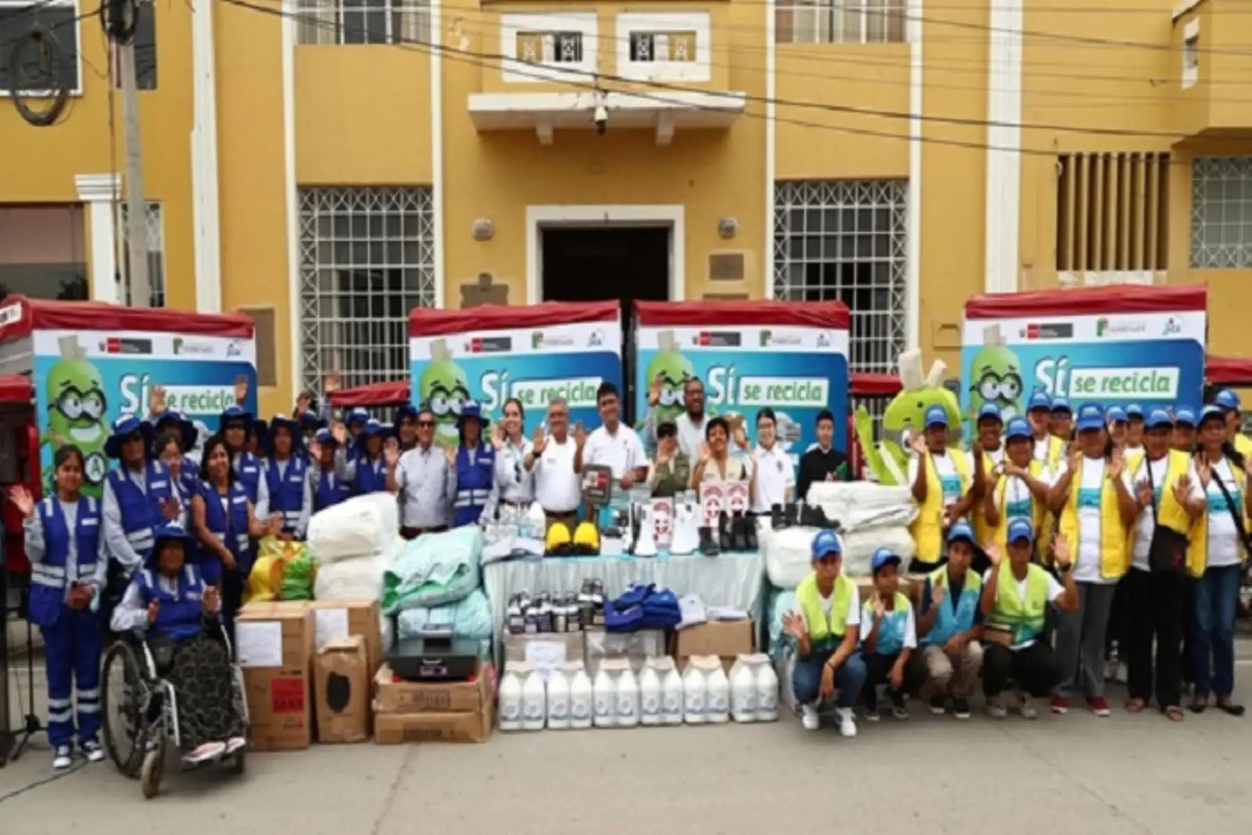 Esta intervención sectorial a través de la Unidad Ejecutora 003 incluye el reforzamiento del trabajo de recicladores formalizados.