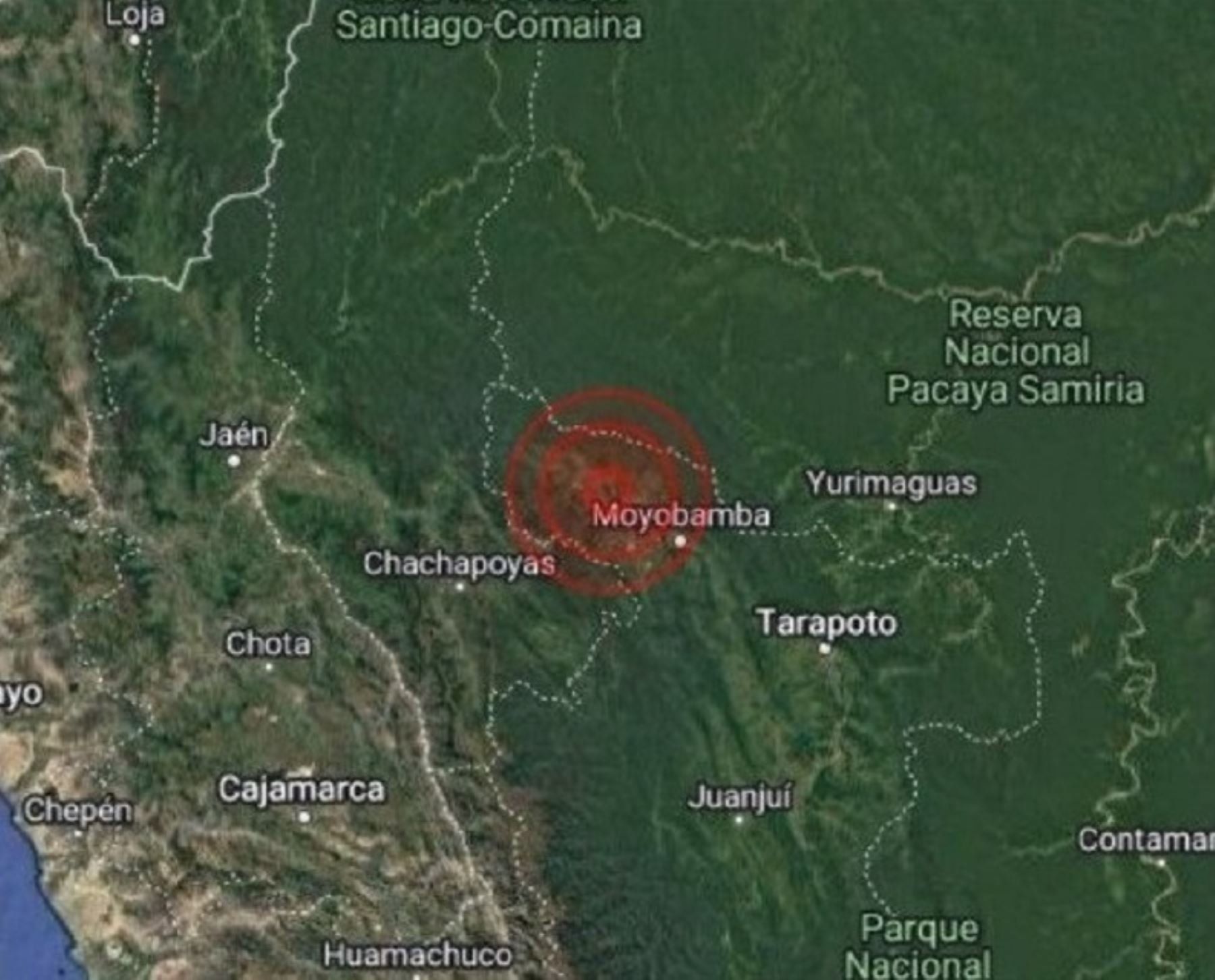 Un temblor de magnitud 4.0 remeció la madrugada de hoy martes 4 de febrero la ciudad de Nueva Cajamarca, en la provincia de Rioja, región San Martín.