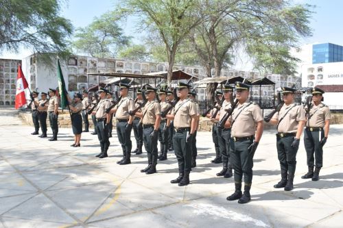 Región Policial Piura rinde homenaje a los 17 “Mártires de Huarmaca” que murieron tras un atentado perpetrado por la organización terrorista Sendero Luminoso. ANDINA/Difusión