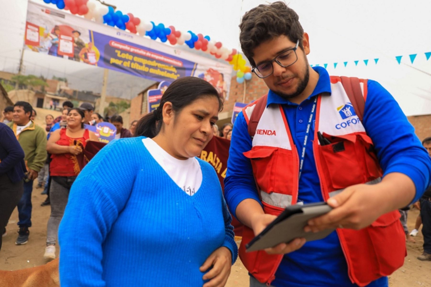 Gobierno intensifica campaña de titulación para más de 7,400 familias en febrero del presente año, a través de Cofopri. Foto: Cortesía.