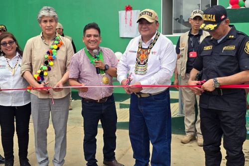 Datem del Marañón: ministro Santiváñez inauguró comisaría rural San Lorenzo