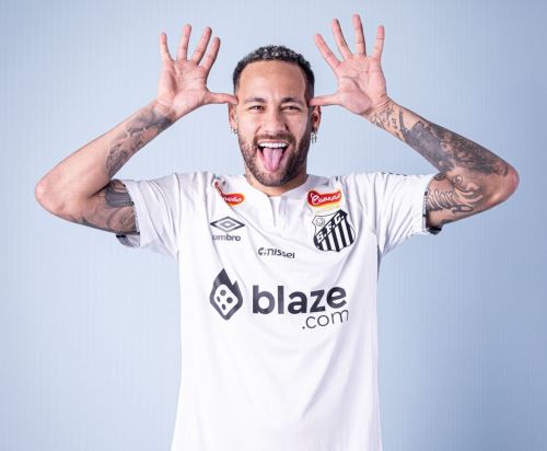 Neymar listo para hacer su debut con el Santos