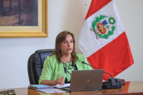 La presidenta Dina Boluarte, lidera una nueva sesión del Consejo de Ministros