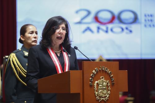 Presidenta del Poder Judicial, Janet Tello Gilardi. Foto: ANDINA/Prensa Presidencia