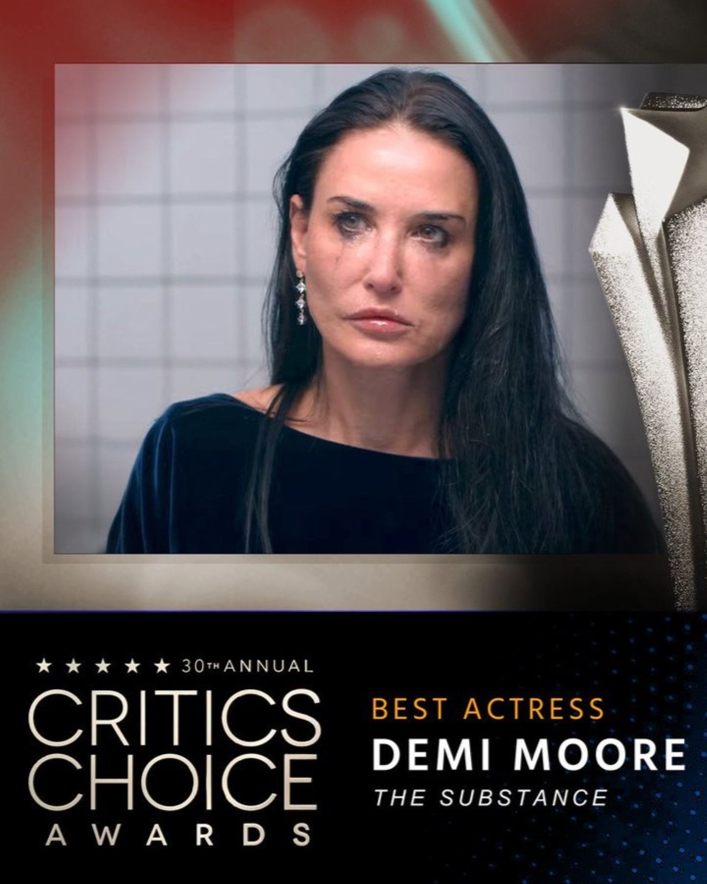 Actriz estadounidense Demi Moore, de 62 años.