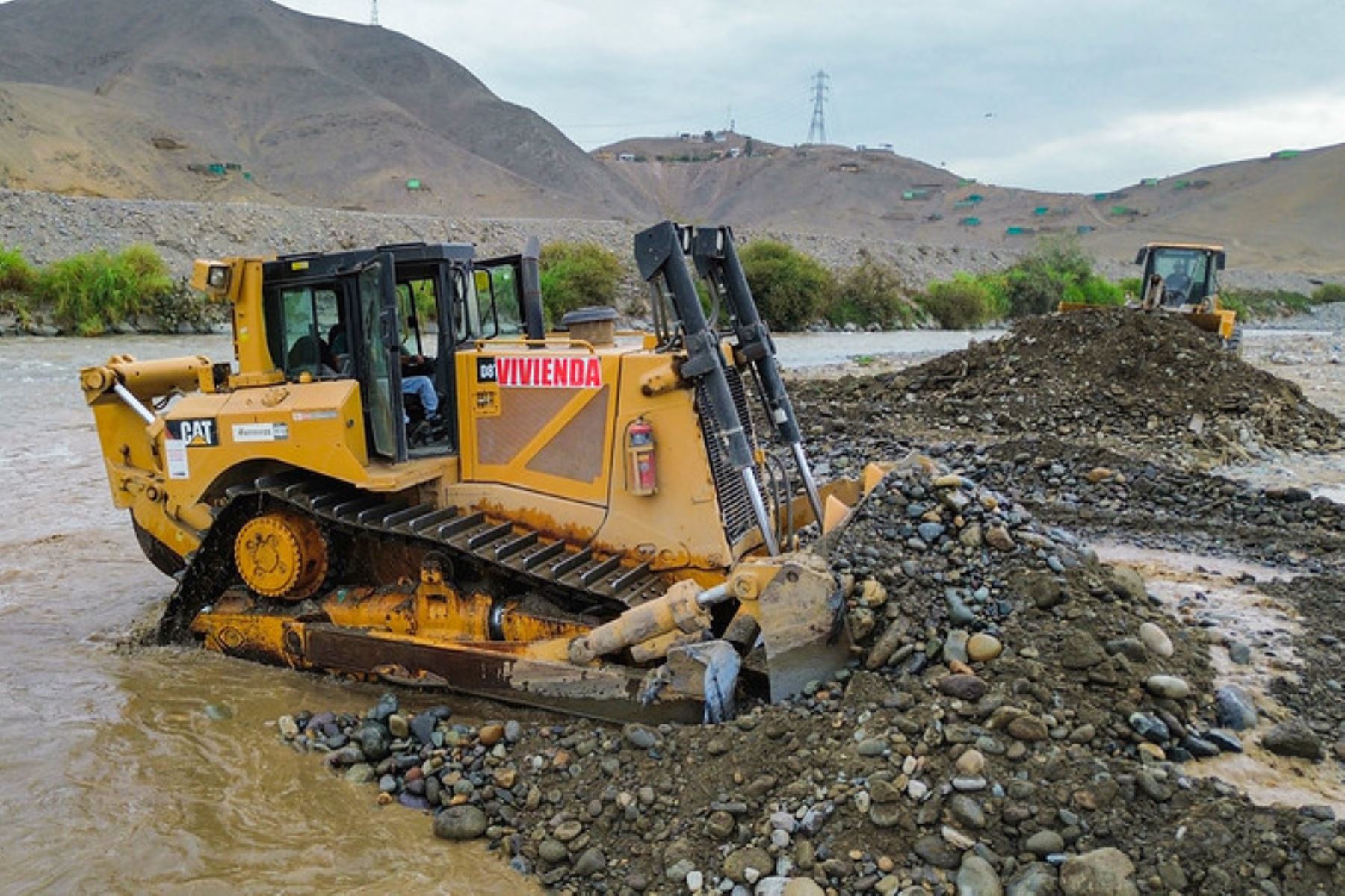 El MTC despeja las carreteras bloqueadas por las intensas lluvias. ANDINA/Prensa Presidencia