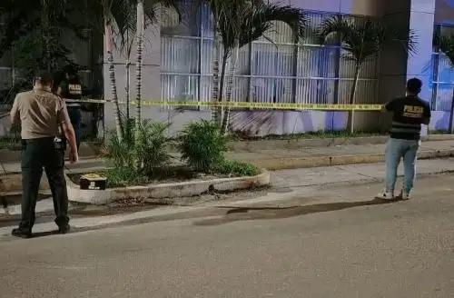 Policía Nacional busca hallar a los responsables del atentado con artefacto explosivo registrado en la noche del viernes 7 de febrero en la ciudad de Tarapoto, región San Martín. ANDINA/Difusión