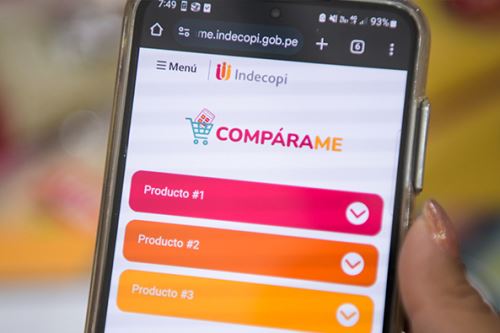 Indecopi lanza “Compárame”, una calculadora para que los usuarios tomen mejores decisiones de compra en productos para el hogar. Foto: ANDINA/Difusión