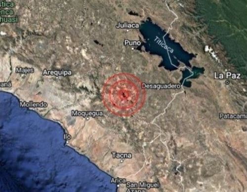 El epicentro del sismo de magnitud 4.2 se localizó cerca de Calacoa, en la sierra de la región Moquegua.