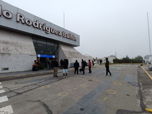 El mal tiempo impide el normal aterrizaje en el aeropuerto de Arequipa. Foto: ANDINA/Difusión