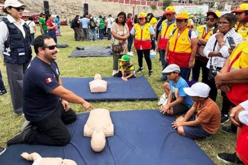 Lurigancho-Chosica: Minsa refuerza acciones preventivas ante emergencias y desastres. Foto: ANDINA/Difusión.