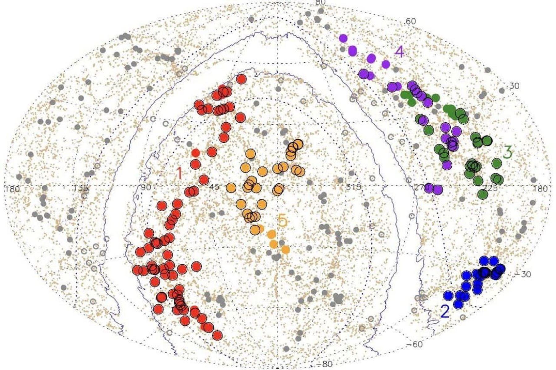 “Quipu” es un cúmulo de supercúmulos de galaxias que abarca más de 1,4 mil millones de años luz con más de cien cuatrillones de masas equivalentes al Sol