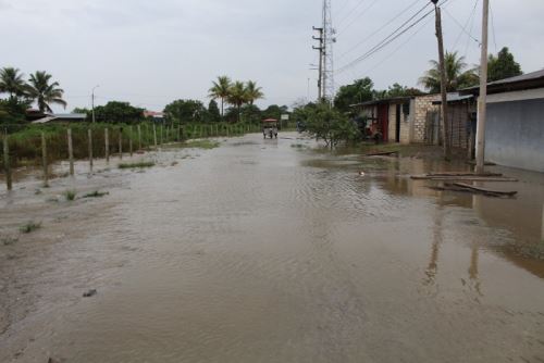 También un centro de salud quedó inhabitable y una institución educativa afectada, así como 500 hectáreas de arroz totalmente inundadas.