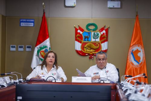 Presidenta Dina Boluarte lidera reunión sobre acciones del Ejecutivo ante emergencia por lluvias