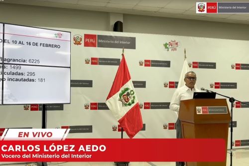 Coronel (r) Carlos López Aedo asume labores como vocero del Ministerio del Interior. Foto: Captura de TV.