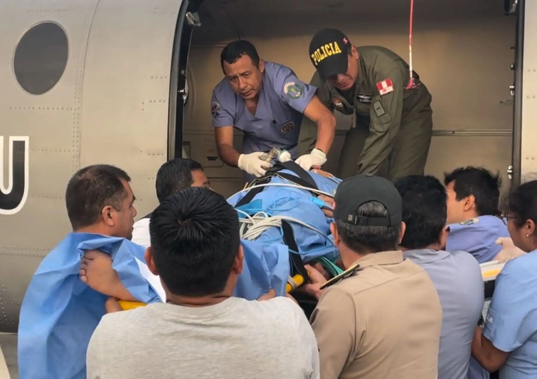 Tras ser atacados por el criminal, los policías heridos de gravedad fueron trasladados de emergencia a Lima, pero lamentablemente, uno de ellos falleció. ANDINA/Difusión