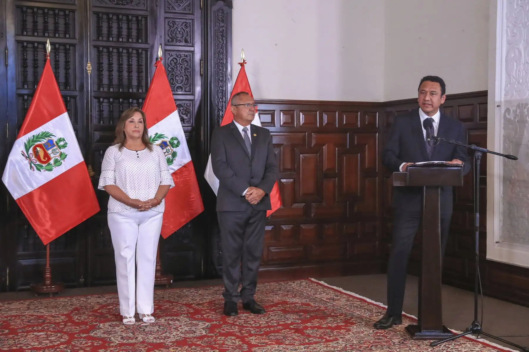 Firma del convenio para la transferencia del Proyecto de irrigación de la margen derecha del río Tumbes 376. Foto: ANDINA/Prensa Presidencia