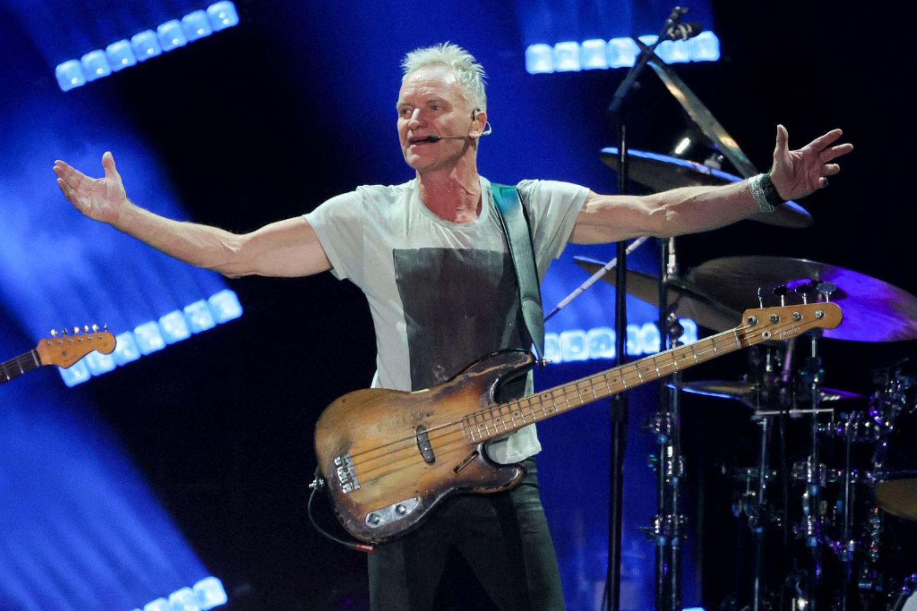 Sting se presenta en el estadio Allegiant el 9 de noviembre de 2024 en Las Vegas, Nevada. Foto: AFP