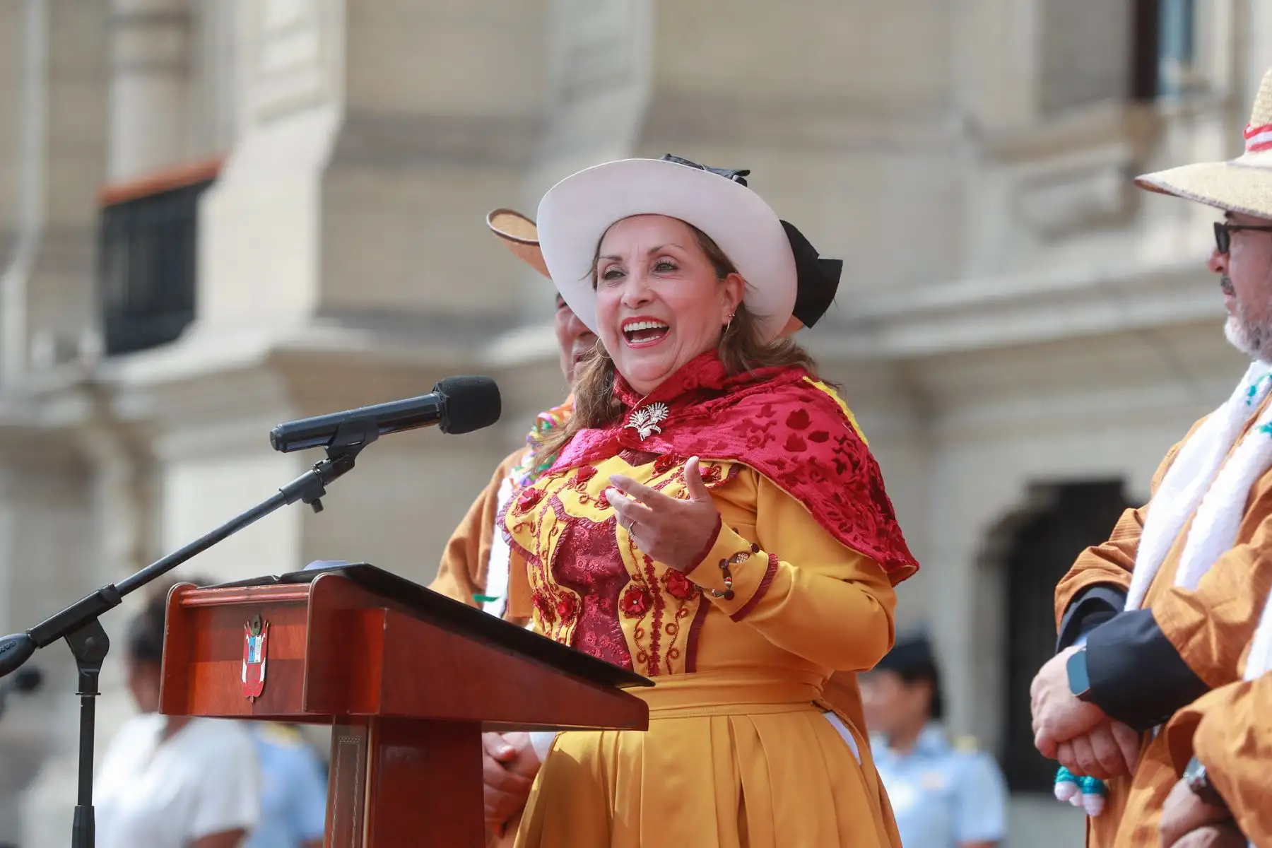 Presidenta Dina Boluarte presente en el lanzamiento del Carnaval Lirqueño 2025. Foto: ANDINA/Prensa Presidencia
