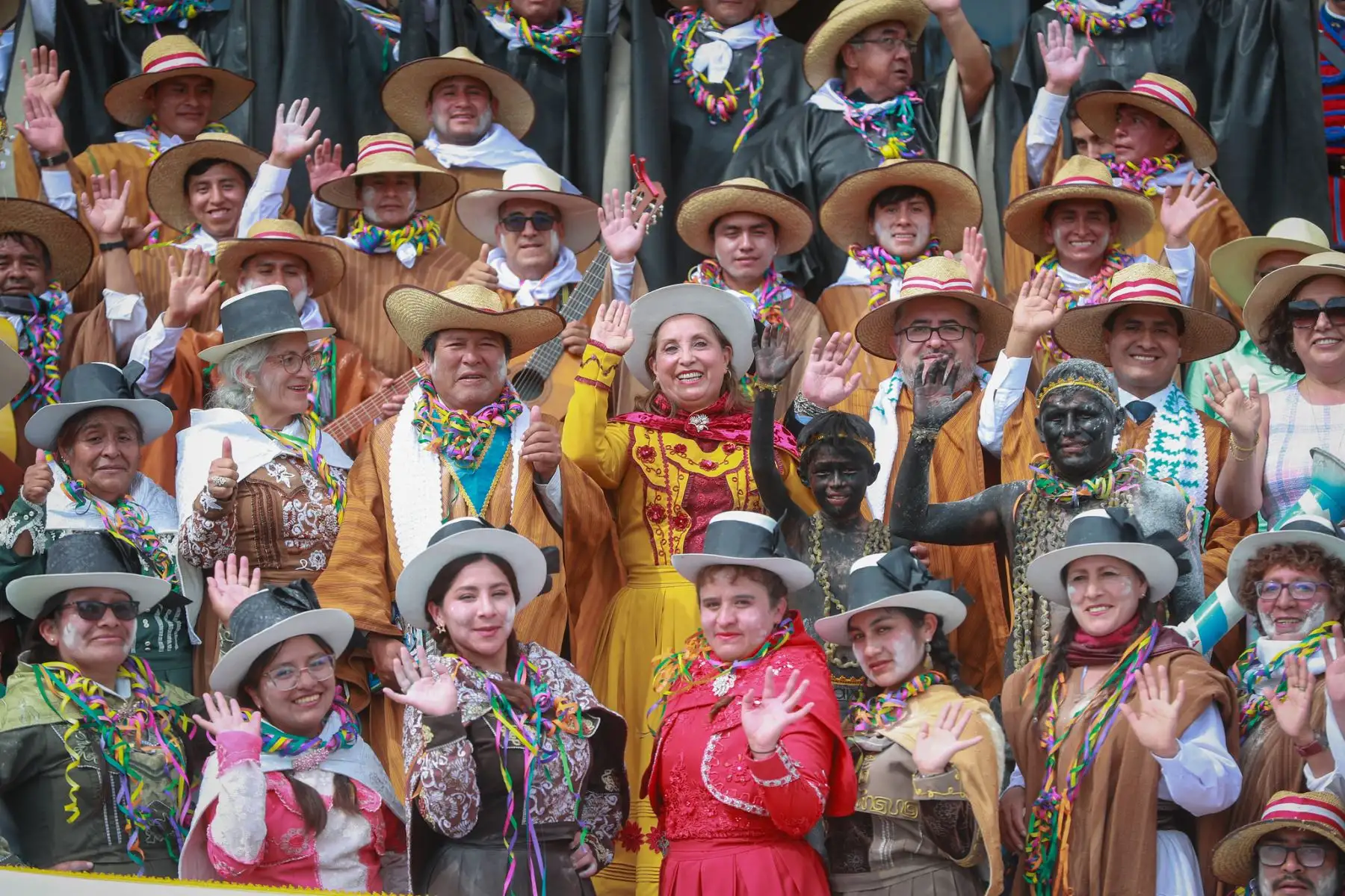 Presidenta Dina Boluarte presente en el lanzamiento del Carnaval Lirqueño 2025. Foto: ANDINA/Prensa Presidencia