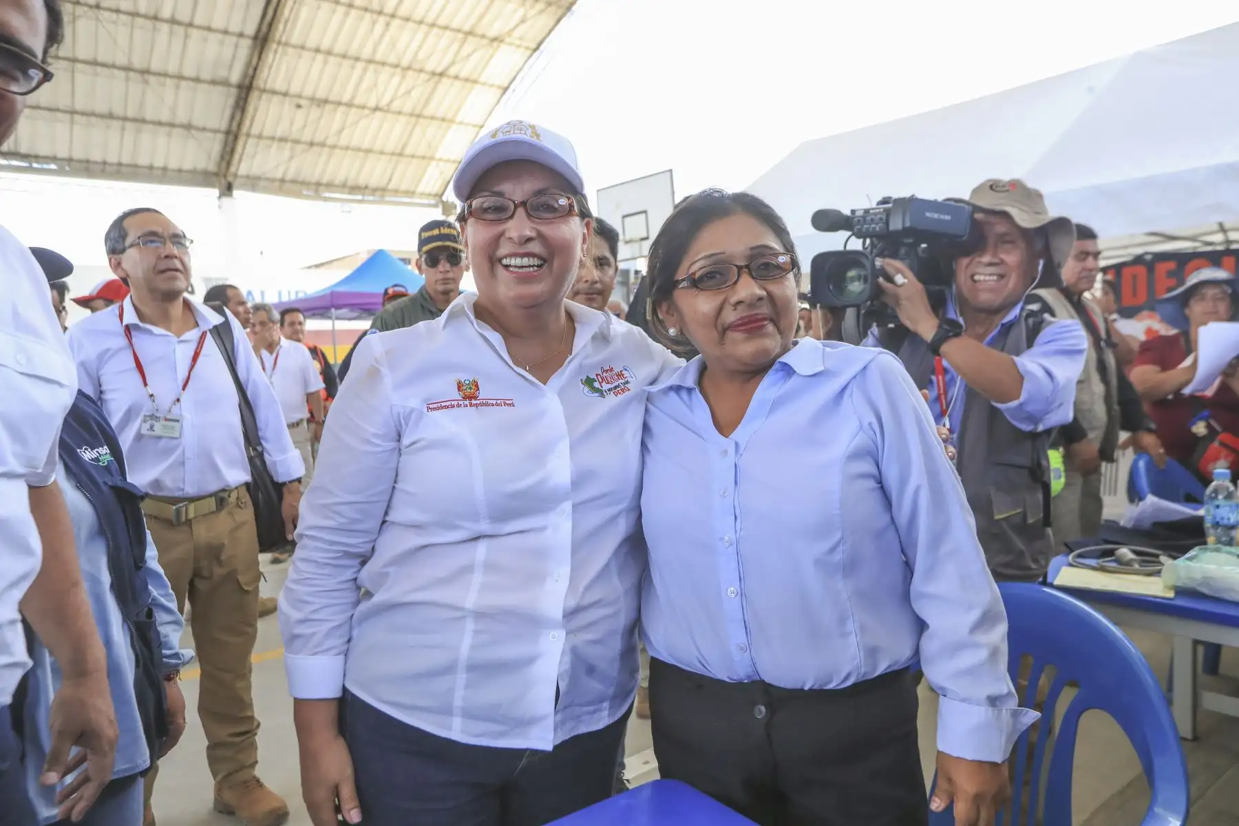 Supervisión de los módulos de atención médica en el marco de la Intervención Multisectorial en Sullana. Foto: Prensa Presidencia