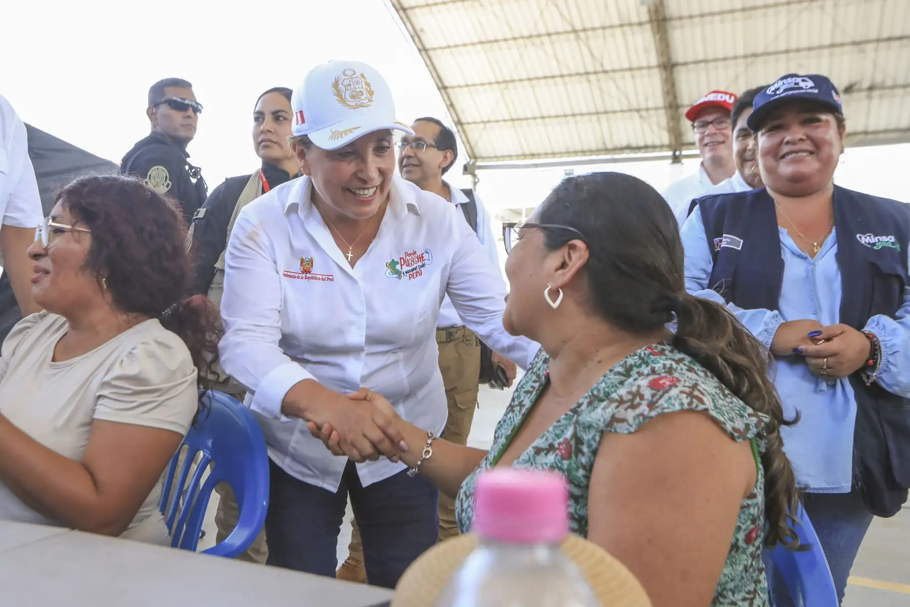 Supervisión de los módulos de atención médica en el marco de la Intervención Multisectorial en Sullana. Foto: Prensa Presidencia