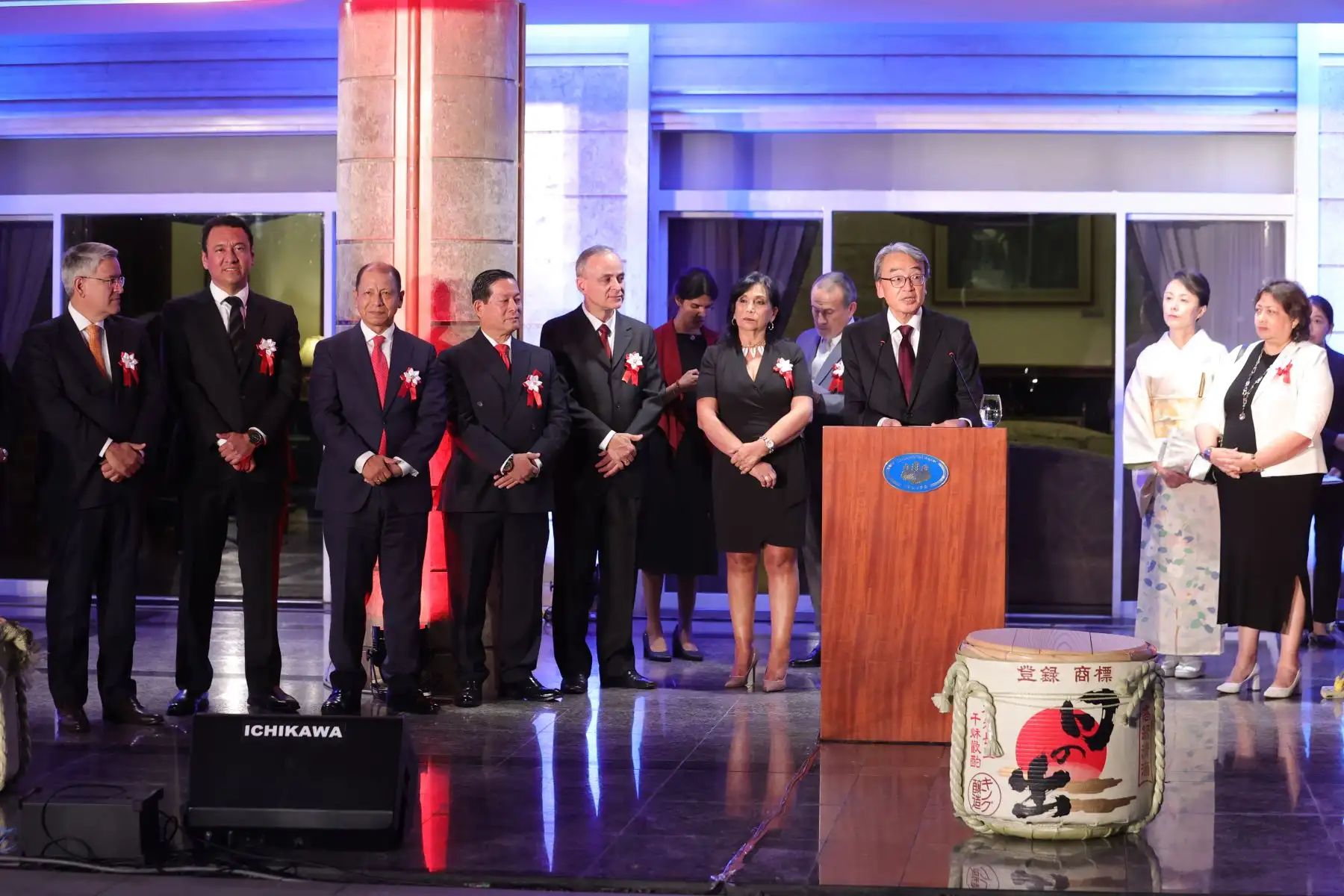 Embajador japonés Tsuyoshi Yamamoto, ofrece una recepción por el Día Nacional de Japón. Foto: ANDINA/Melina Mejía