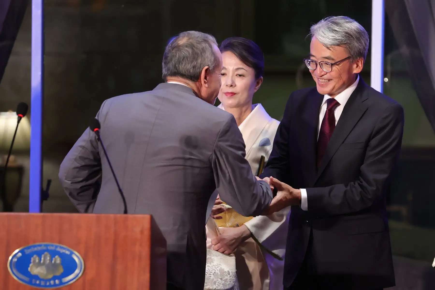 Embajador japonés Tsuyoshi Yamamoto, ofrece una recepción por el Día Nacional de Japón. Foto: ANDINA/Melina Mejía