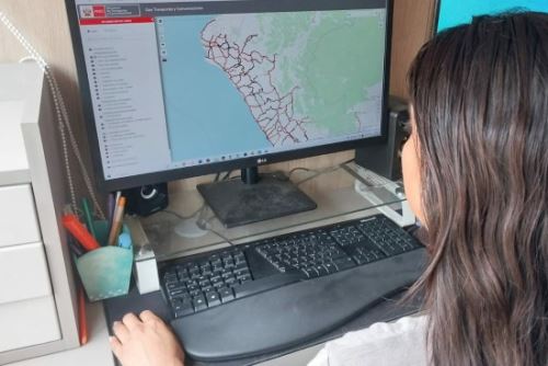 El GeoPortal del MTC es un espacio web que contiene mapas interactivos, cartografía oficial, geoservicios, entre otras temáticas del sector Transporte y Comunicaciones. Foto: Cortesía.