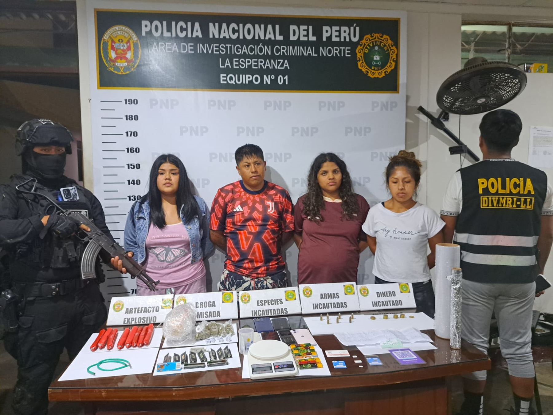 Policía Nacional brinda balance de operativos desarrollados en la última semana, con una serie de detenidos. Foto: Difusión