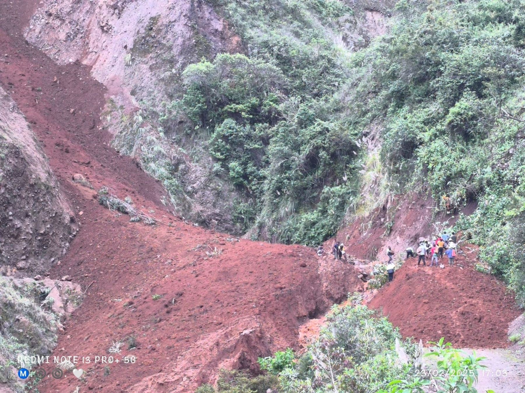 Caída de huaicos dejan un muerto y cinco viviendas afectadas en provincias de Bolívar y Sánchez Carrión, en la sierra de la región La Libertad. ANDINA/Difusión