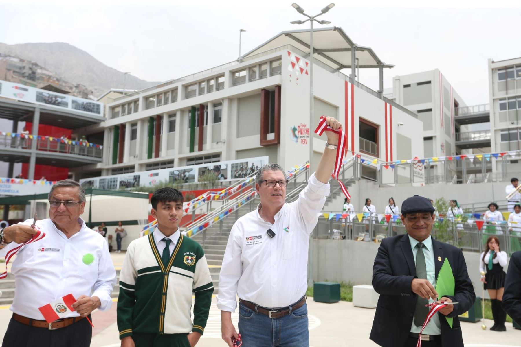 Gobierno inaugura la vigésima segunda escuela bicentenario en Huaycán. ANDINA/MINEDU