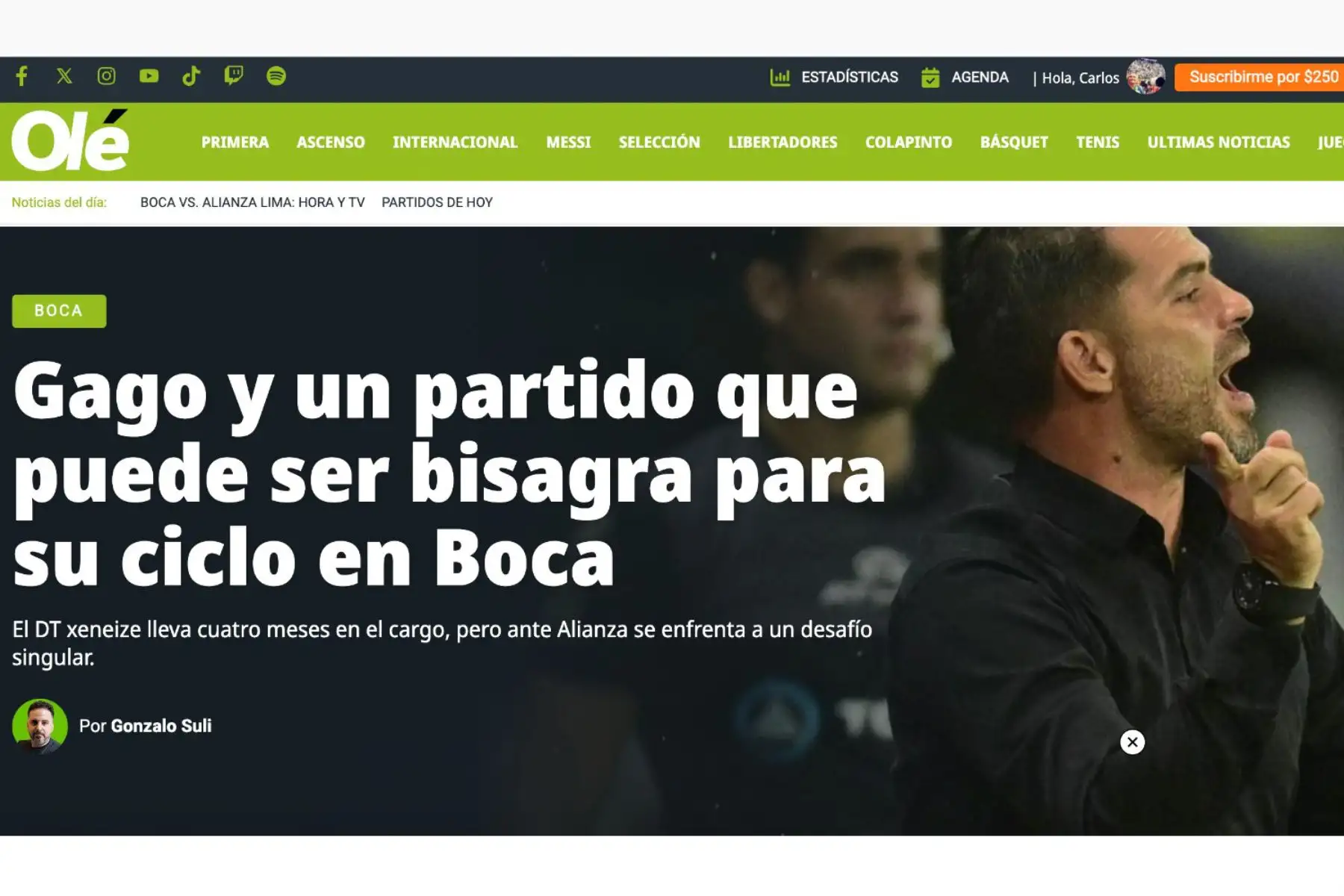 Fernando Gago analiza las variantes tácticas para buscar la remontada en la Copa Libertadores. Foto: Captura TV