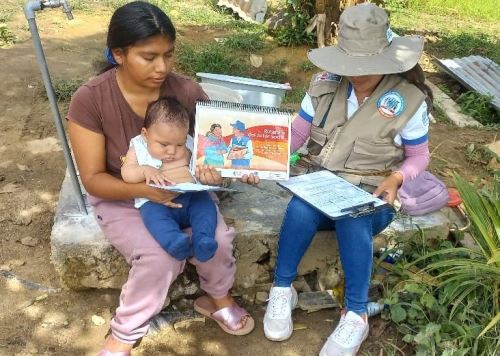 Autoridades municipales y de salud del distrito de Mazamari unen esfuerzos para reducir los índices de anemia infantil en comunidades de esa jurisdicción ubicada en la selva de Junín, en el ámbito del Vraem. ANDINA/Difusión